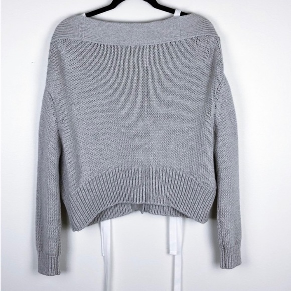 Off the Shoulder sweater. ADEAM. Chunky knit cardigan. - Picture 4 of 5